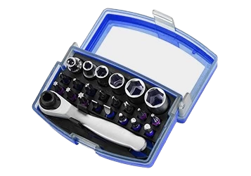 مجموعة رؤوس مفكات براغي ريفر، 22 قطعة