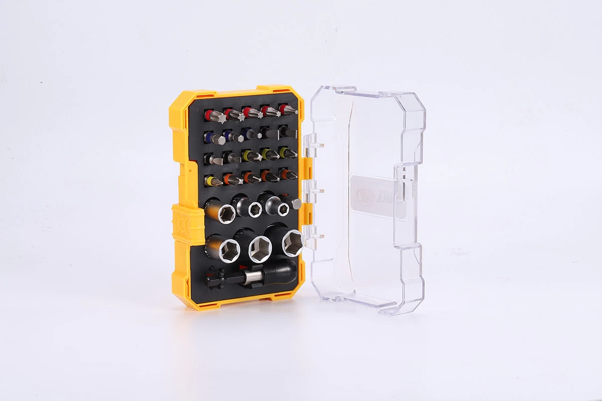 مجموعة رؤوس مفكات ومقابس مكونة من 28 قطعة